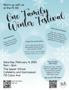 One Family Winter Festival flyer